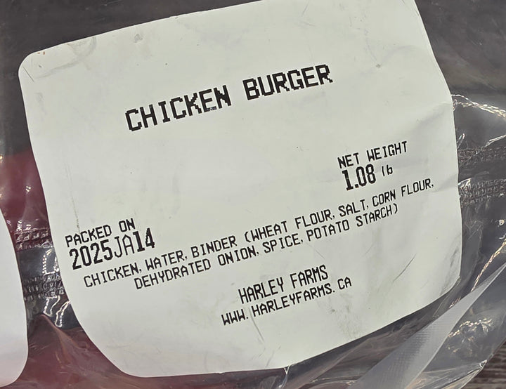 High Welfare Chicken Burgers