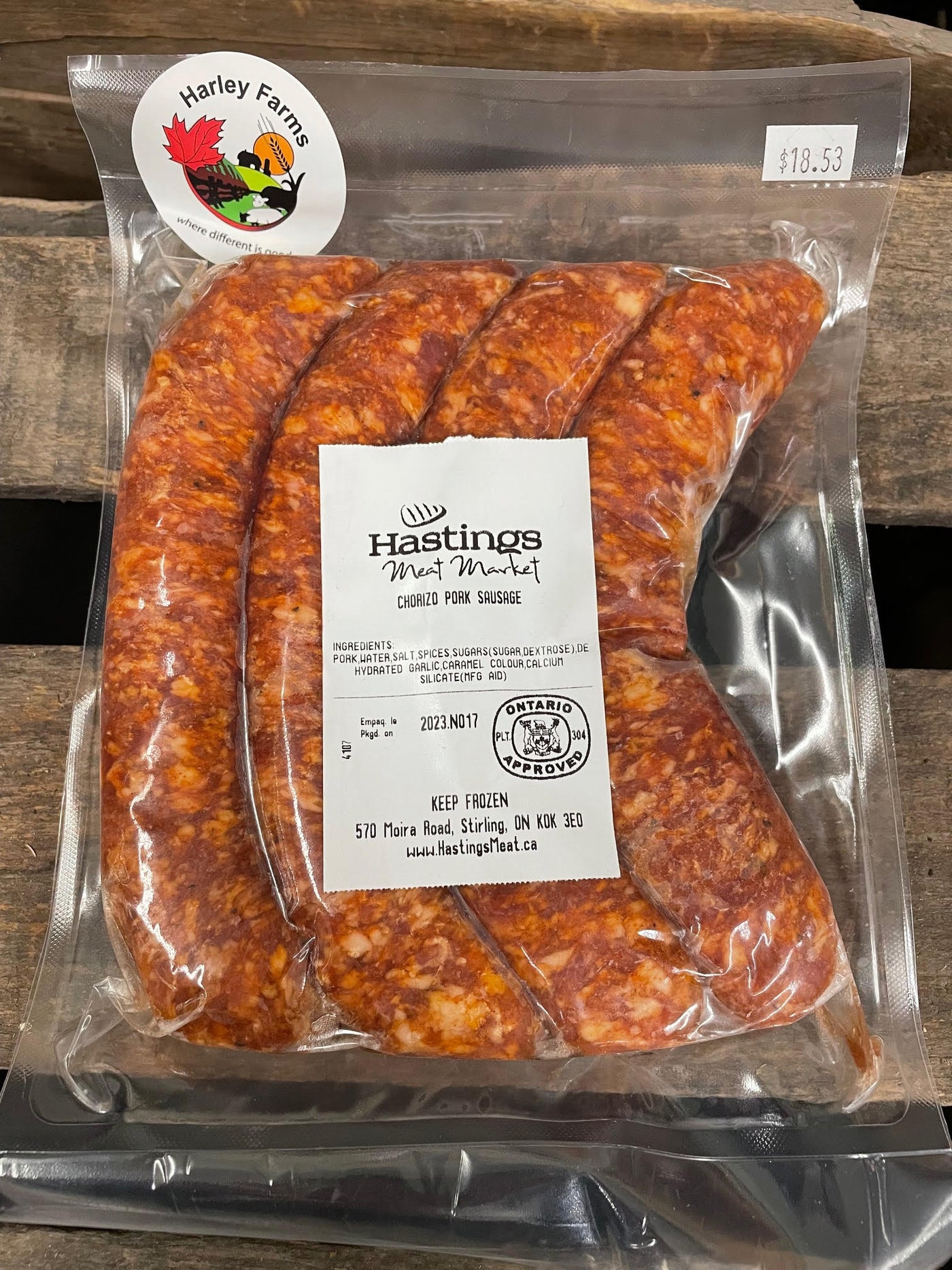 High Welfare Pork Sausage: Chorizo